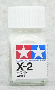 TAMIYA 琺瑯系油性漆 10ml 亮光白色 X-2 